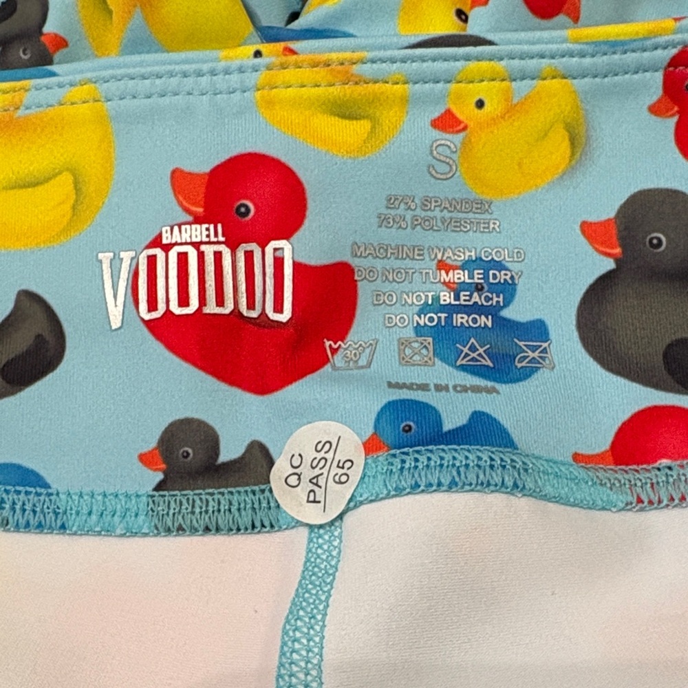 Barbell Voodoo Colorful Rubber Duckies Shorties Size Small NWT - Picture 4 of 5